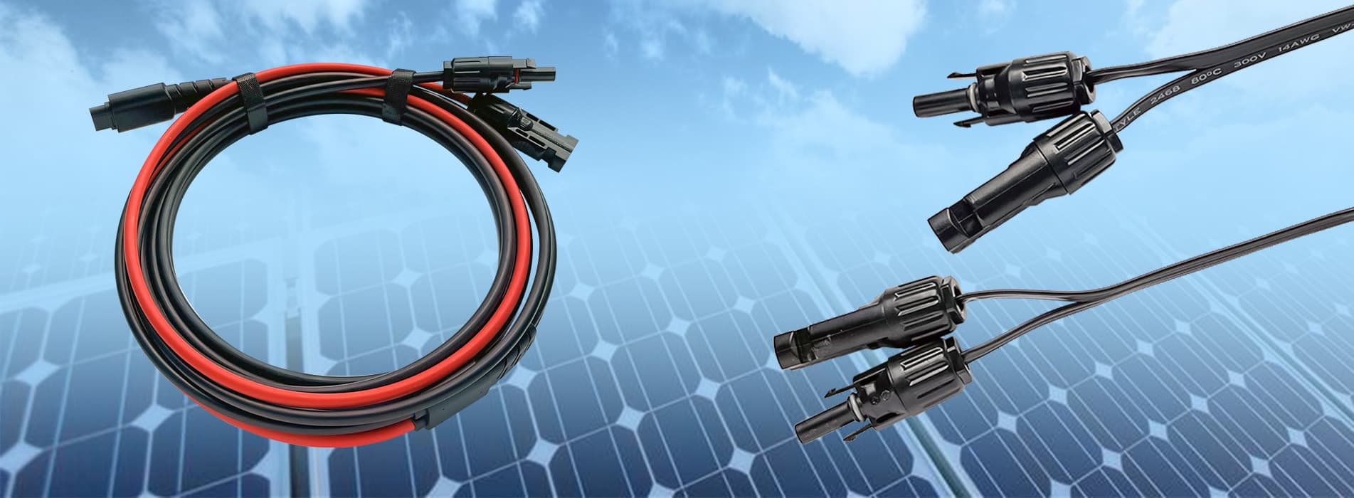 Conectores y cables de paneles solares